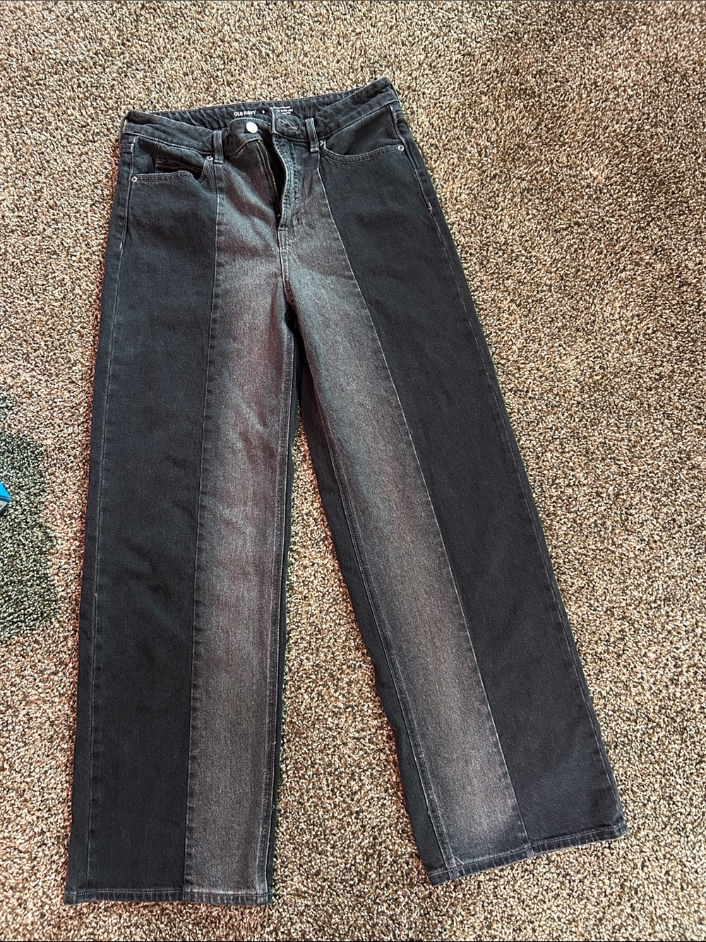 Old Navy Black High-Rise Wide-Leg Jeans
